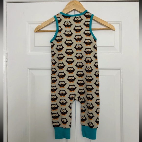 Maxomorra Scandi Organic Owl Dungarees Size 80 Age 9 12 Months - Picture 5 of 8